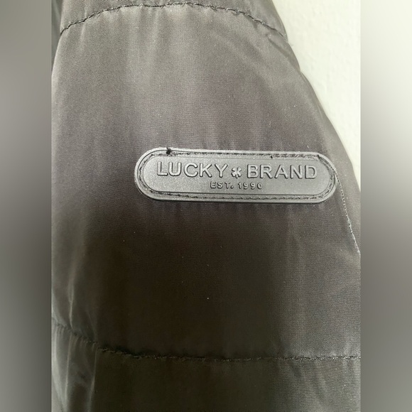 Lucky Brand Black Puffer Coat with Quilted Design - Picture 5 of 5